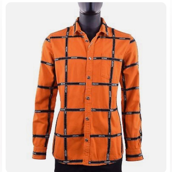 MOSCHINO LOGO Jean SHIRT/JACKET - Picture 1 of 8
